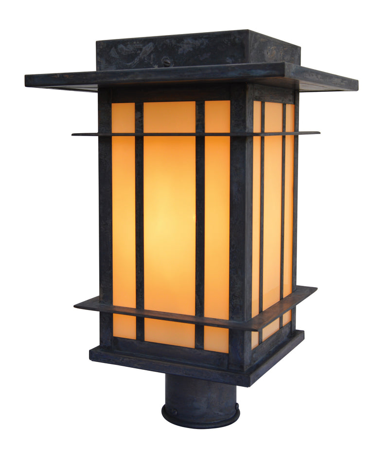 Arroyo OPP-11CR-MB One Light Post Mount, Mission Brown