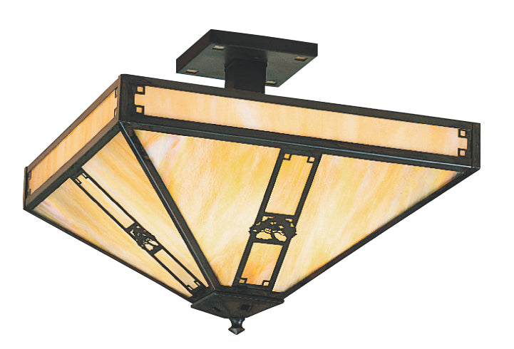 Arroyo PIH-16OGW-BZ Four Light Ceiling Mount, Bronze