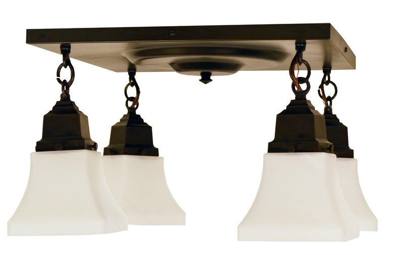 Arroyo RCM-4-BZ Four Light Ceiling Mount, Bronze