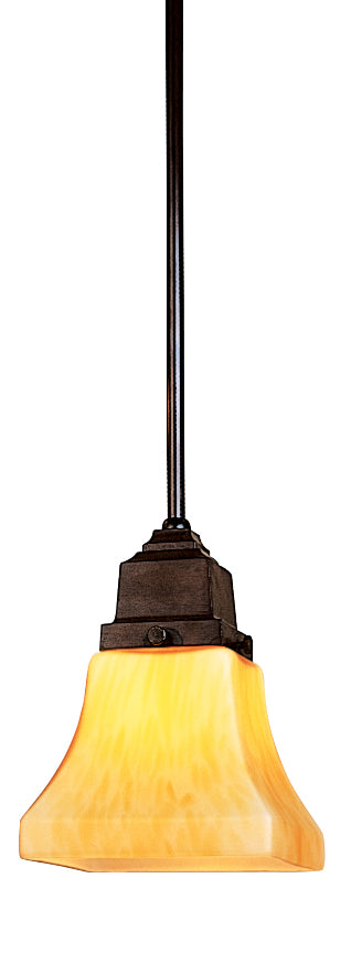 Arroyo RSH-1-BZ One Light Pendant, Bronze