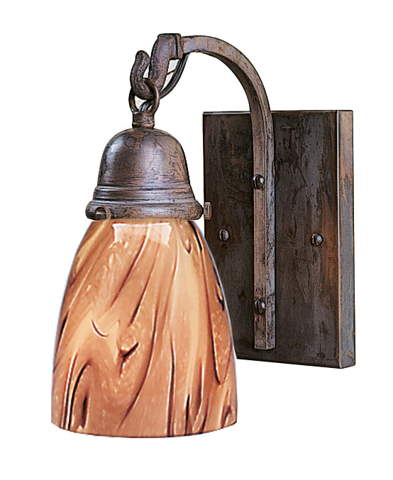 Arroyo SB-1-MB One Light Wall Mount, Mission Brown