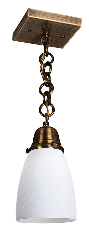 Arroyo SH-1-AB One Light Pendant, Antique Brass
