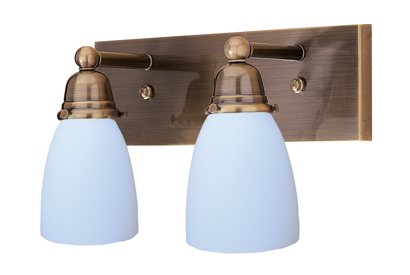 Arroyo SLB-2-AB Two Light Bath Bar, Antique Brass