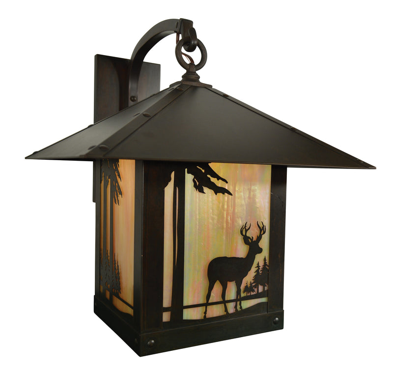 Arroyo TRB-16DRGW-BZ One Light Wall Mount, Bronze