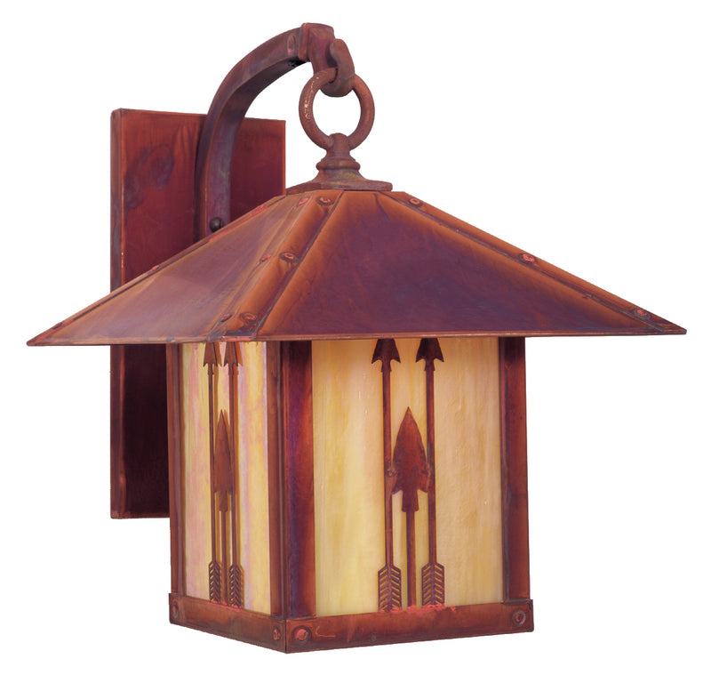 Arroyo TRB-9ARGW-RC One Light Wall Mount, Raw Copper