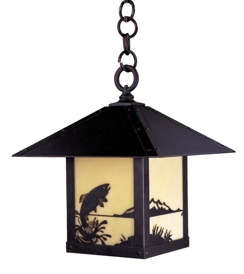 Arroyo TRH-9TRTN-BZ One Light Pendant, Bronze