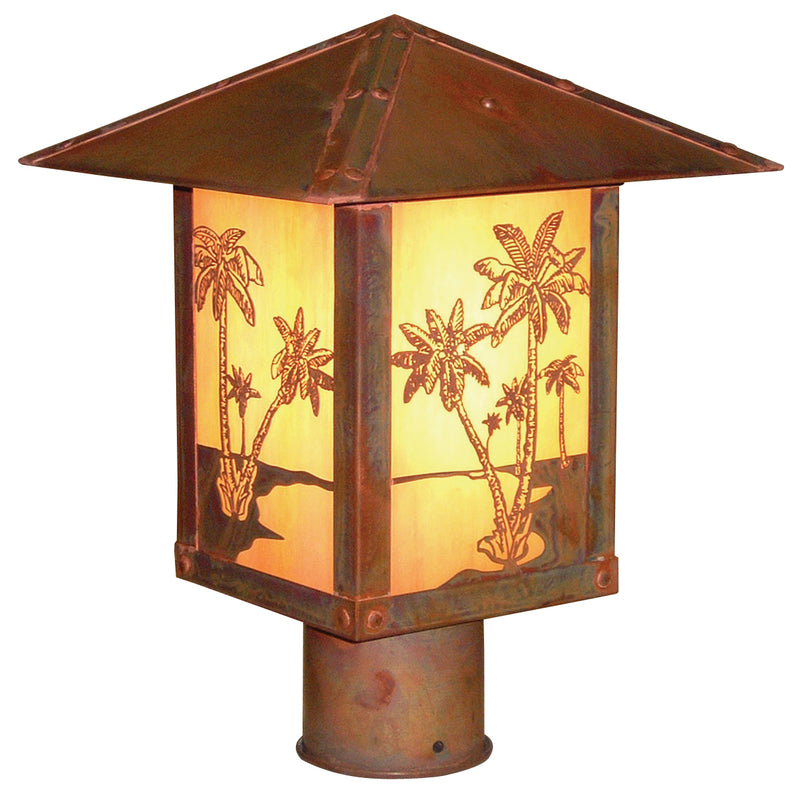 Arroyo TRP-16PTGW-RC One Light Post Mount, Raw Copper