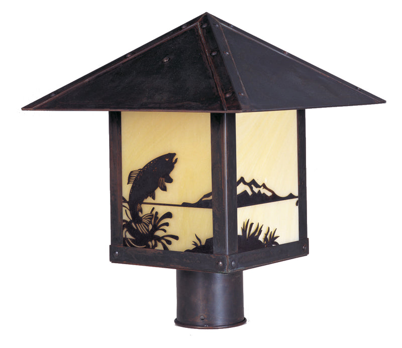 Arroyo TRP-9TRTN-BZ One Light Post Mount, Bronze