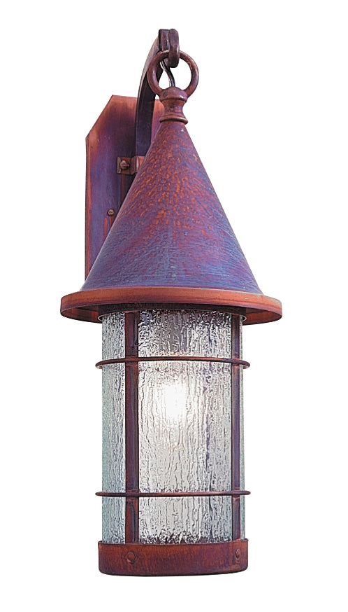 Arroyo VB-7RM-RC One Light Wall Mount, Raw Copper