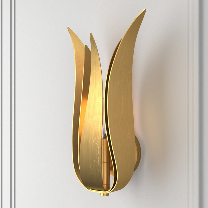 Crystorama 511-GA One Light Wall Sconce, Antique Gold