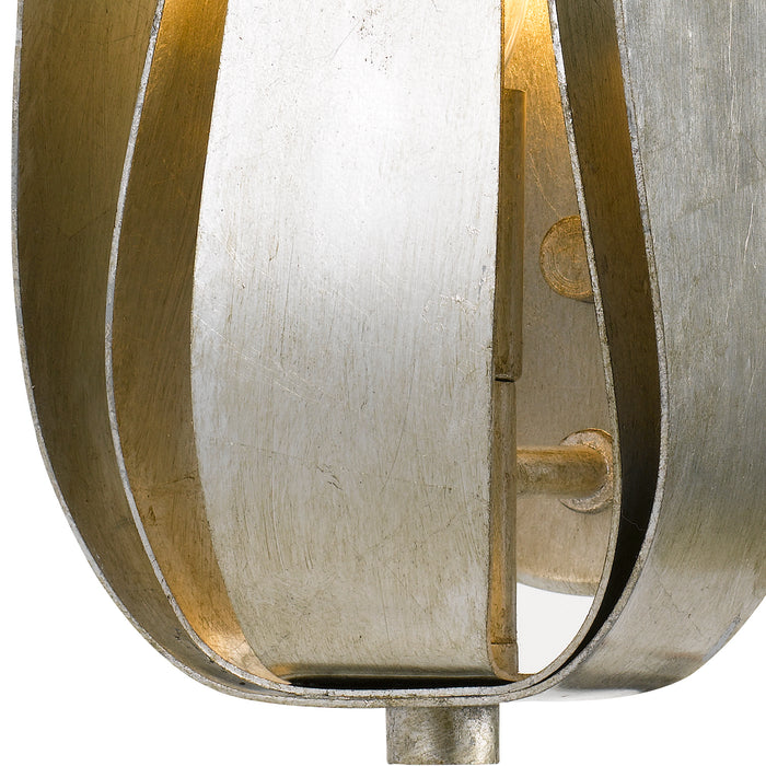 Crystorama 511-SA One Light Wall Sconce, Antique Silver