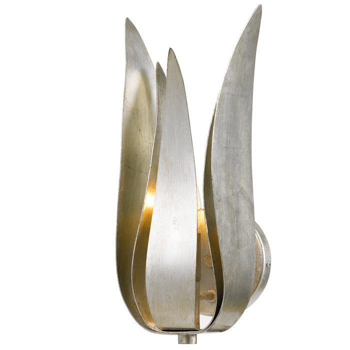 Crystorama 511-SA One Light Wall Sconce, Antique Silver
