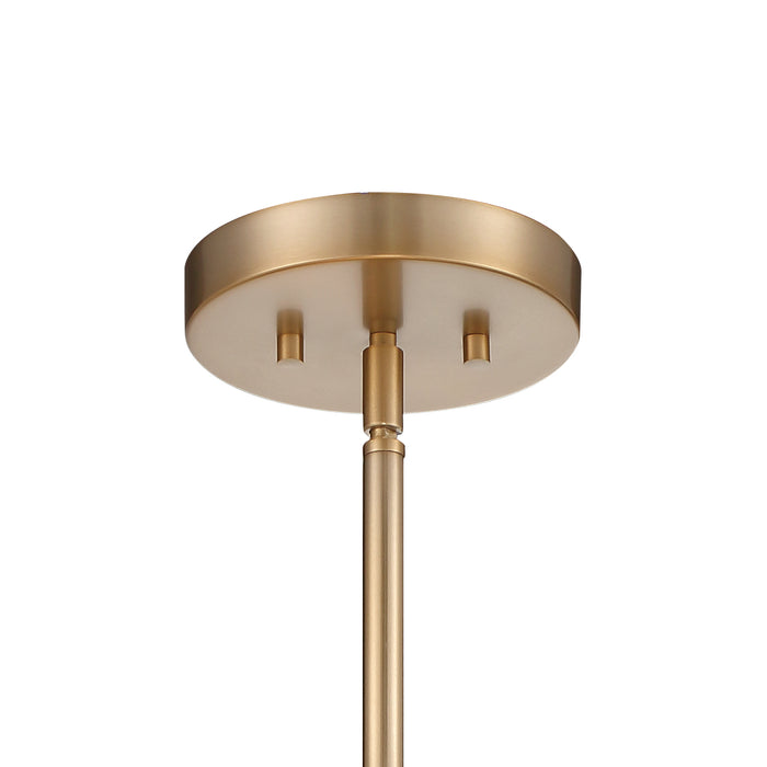 Crystorama DAN-404-VG Four Light Chandelier, Vibrant Gold