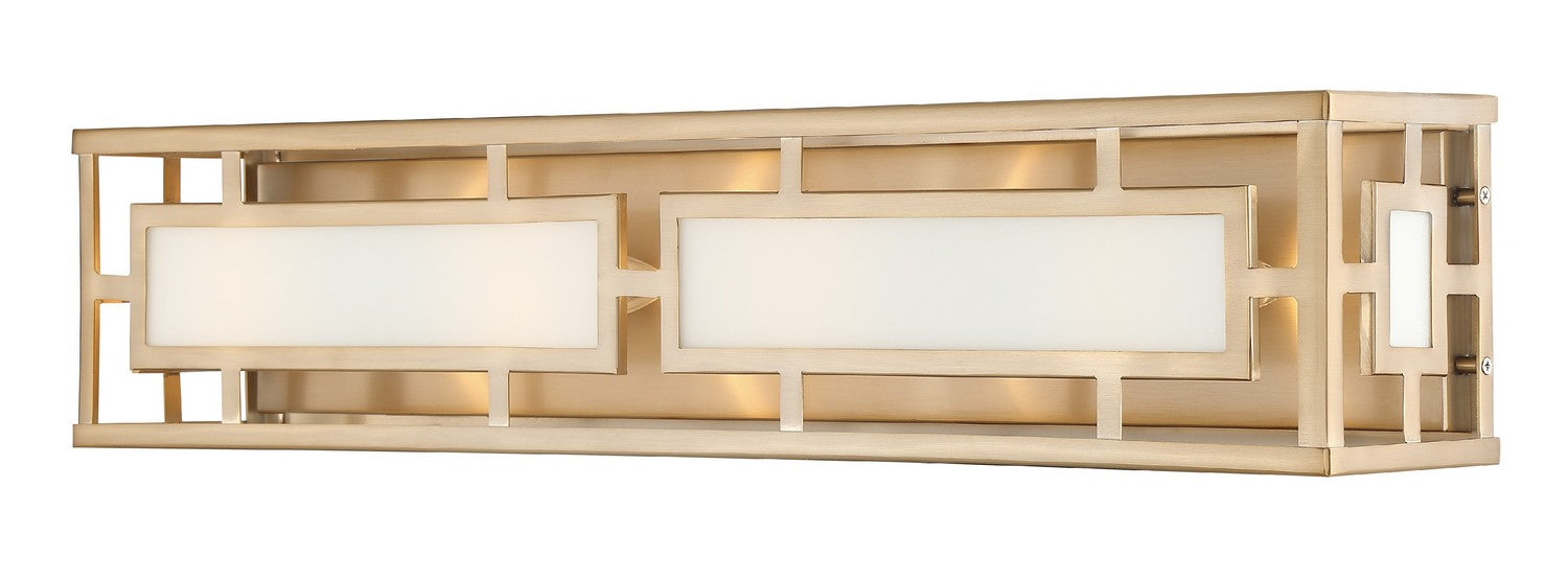 Crystorama HIL-994-VG Four Light Bathroom Vanity, Vibrant Gold