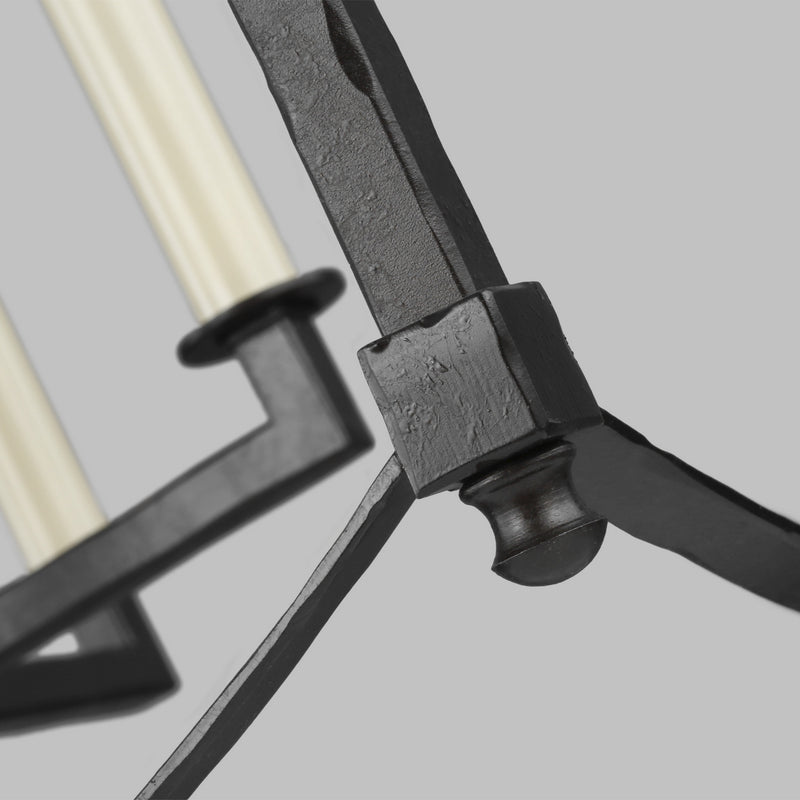 Visual Comfort Studio F3324/8SMS Eight Light Lantern, Smith Steel