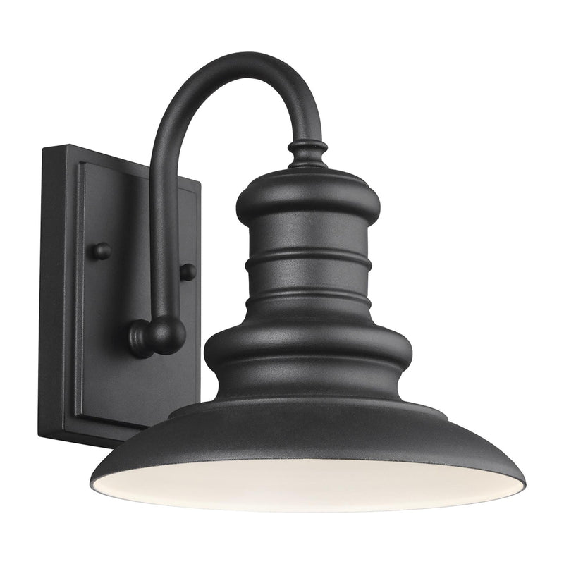 Generation Lighting OL8600TXB One Light Outdoor Wall Lantern, Textured Black