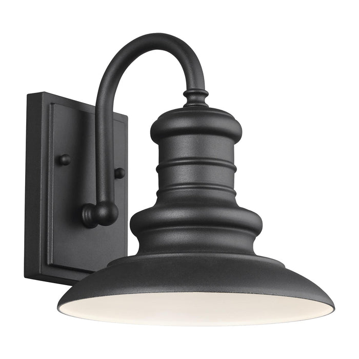 Generation Lighting OL8600TXB One Light Outdoor Wall Lantern, Textured Black
