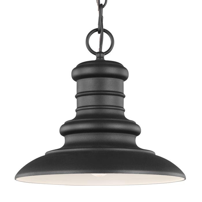 Generation Lighting OL8904TXB One Light Outdoor Pendant, Textured Black