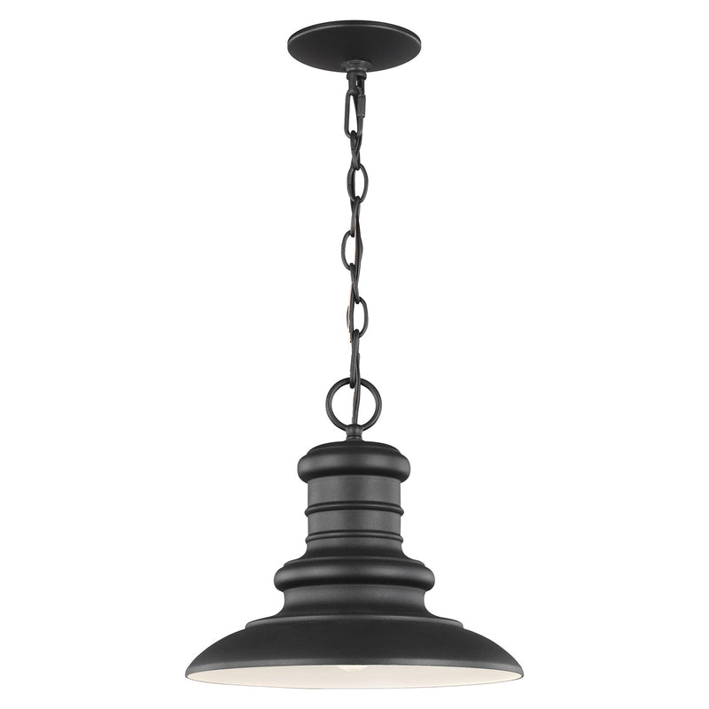 Generation Lighting OL8904TXB One Light Outdoor Pendant, Textured Black