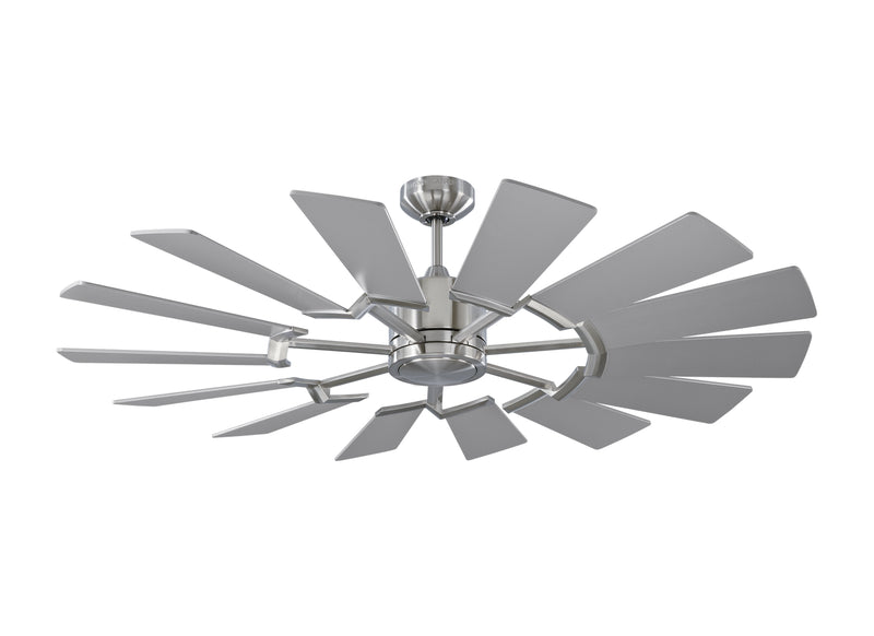 Visual Comfort Fan 14PRR52BSD 52``Ceiling Fan, Brushed Steel