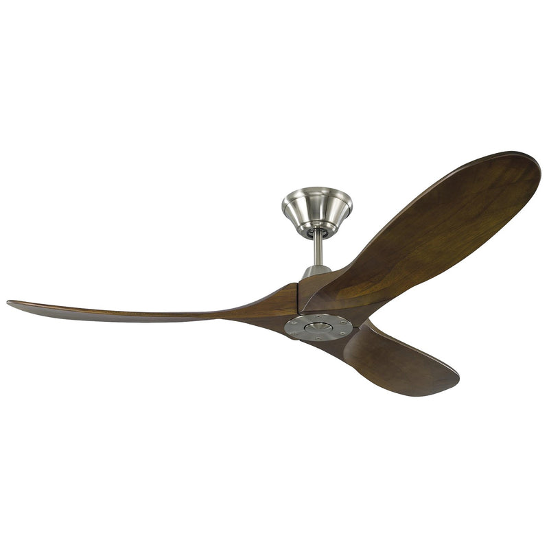 Visual Comfort Fan 3MAVR52BS 52" Ceiling Fan, Brushed Steel
