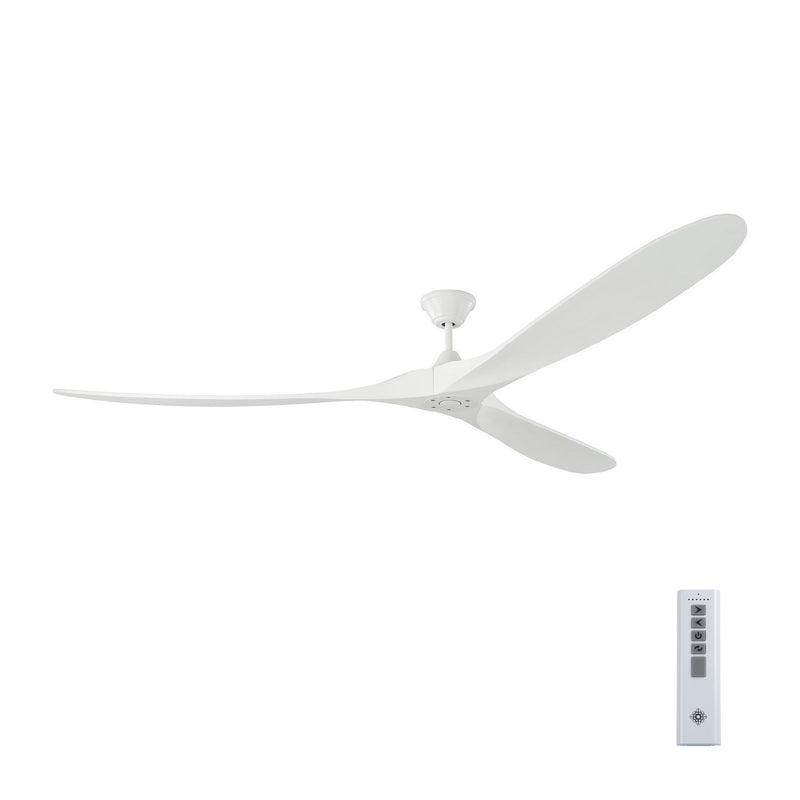 Visual Comfort Fan 3MAVR88RZW 88" Ceiling Fan, Matte White