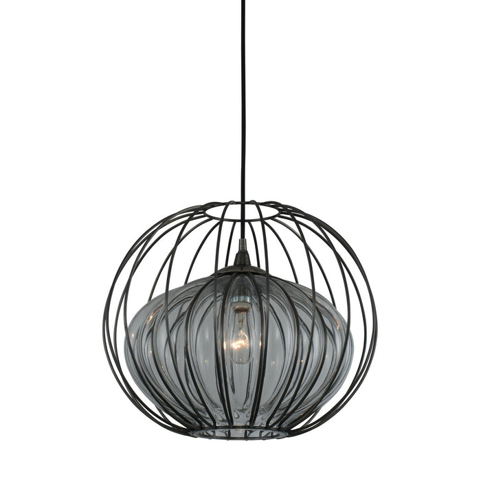 Kalco 404851CM One Light Pendant, Chemical Stainless Steel