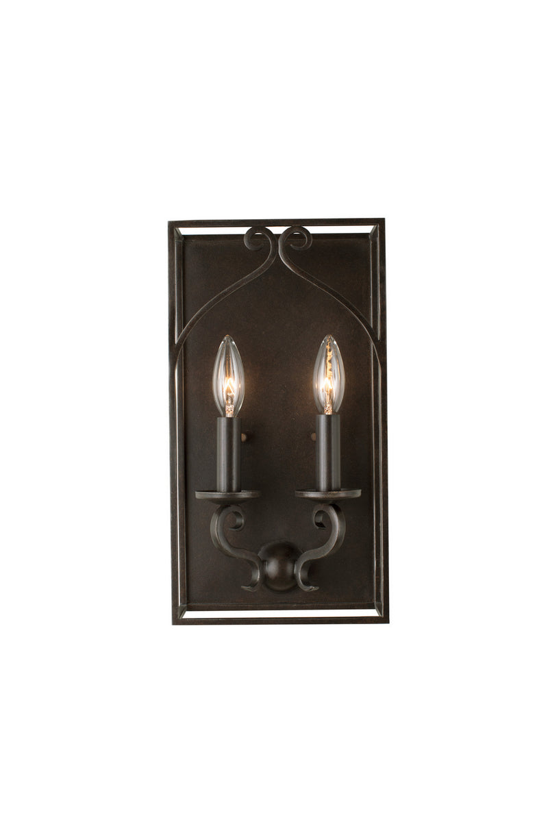 Kalco 508220HB Two Light Wall Sconce, Heirloom Bronze
