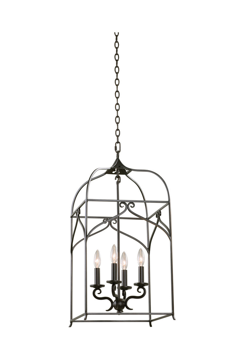 Kalco 508250HB Four Light Pendant, Heirloom Bronze