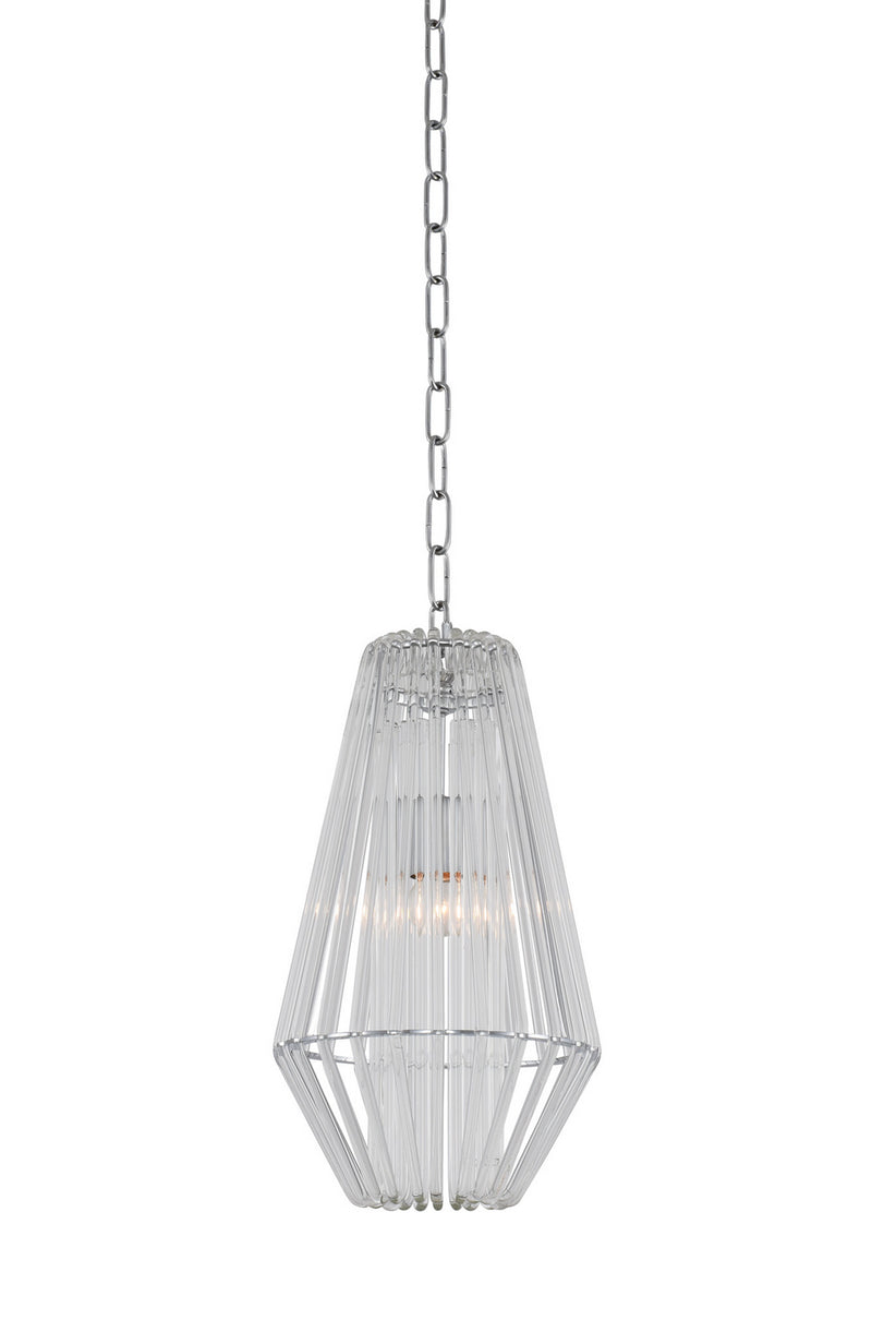 Kalco 508410CH One Light Mini Pendant, Chrome