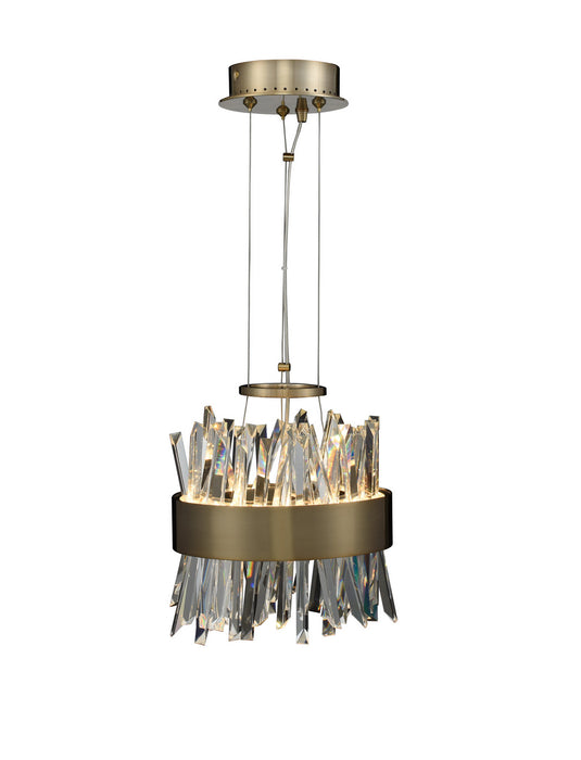 Allegri 030210-038 LED Mini Pendant, Brushed Champagne Gold