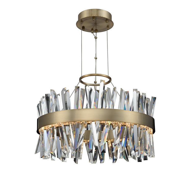 Allegri 030254-038 LED Pendant, Brushed Champagne Gold