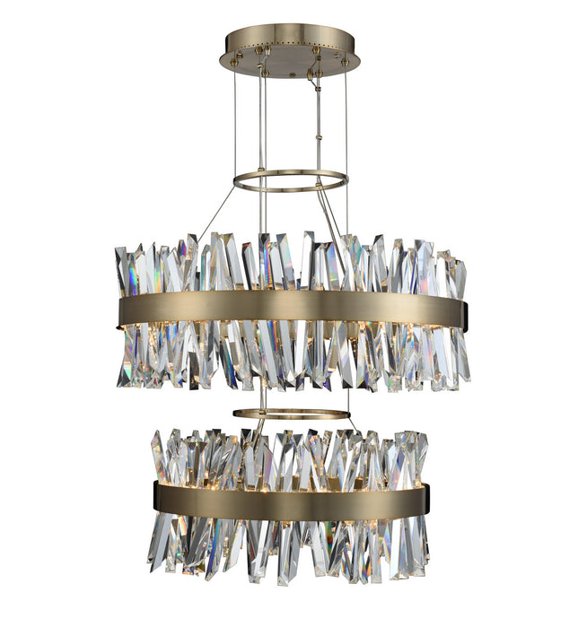 Allegri 030256-038 LED Pendant, Brushed Champagne Gold