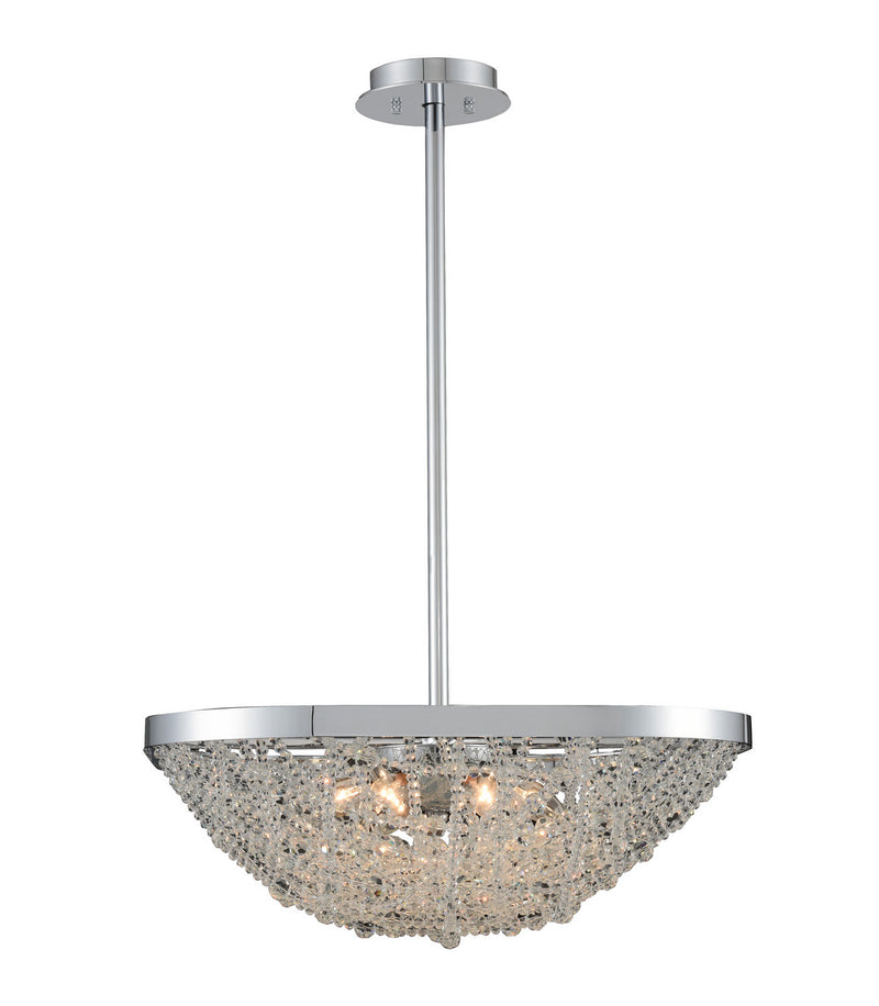 Allegri 032450-010-FR001 Six Light Pendant, Chrome