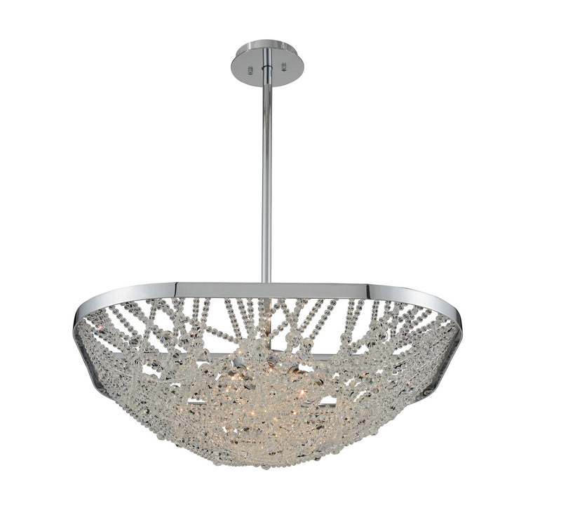 Allegri 032451-010-FR001 Six Light Pendant, Chrome