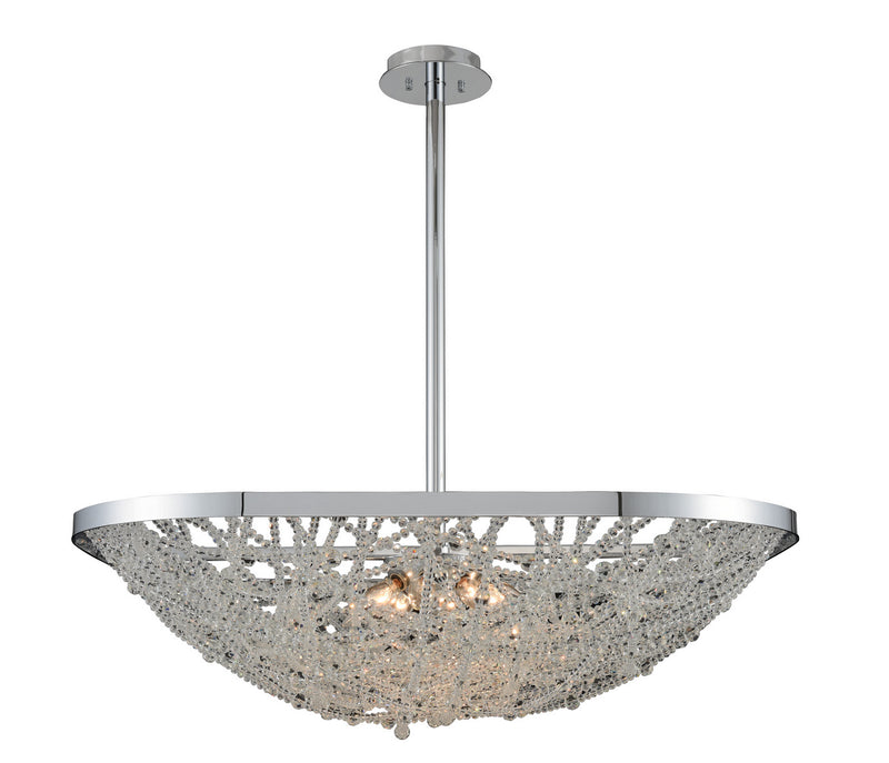Allegri 032452-010-FR001 Eight Light Pendant, Chrome