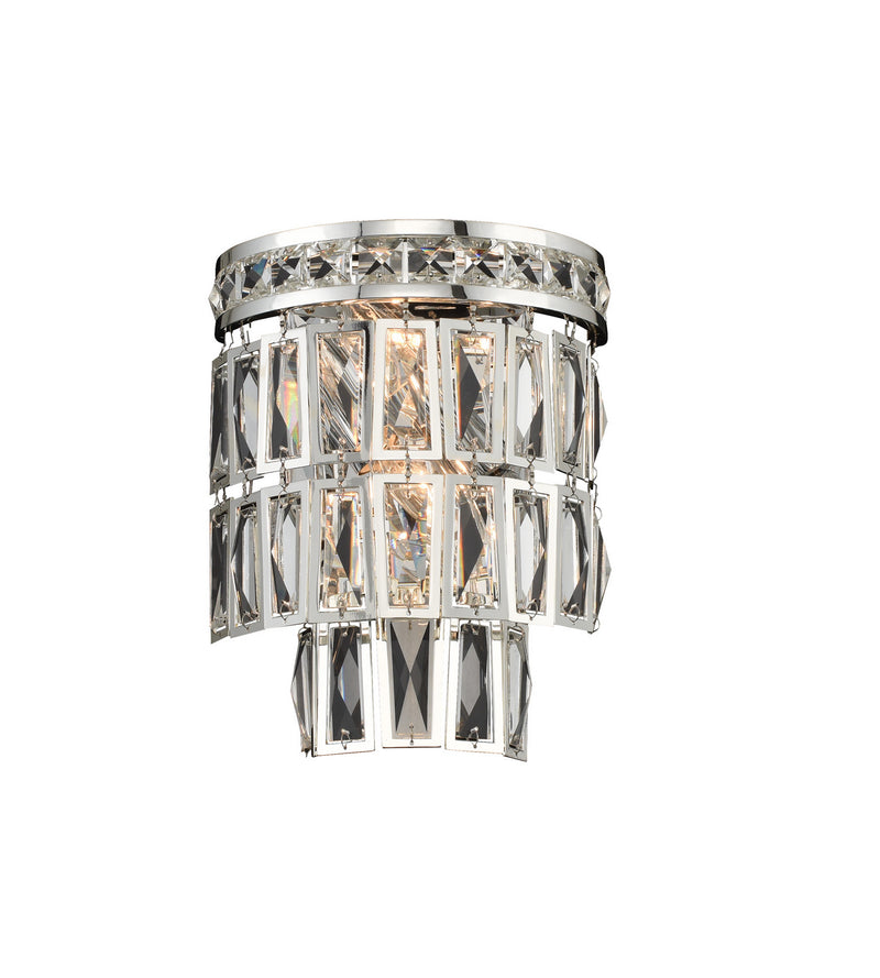 Allegri 033220-014-FR001 Two Light Wall Sconce, Silver