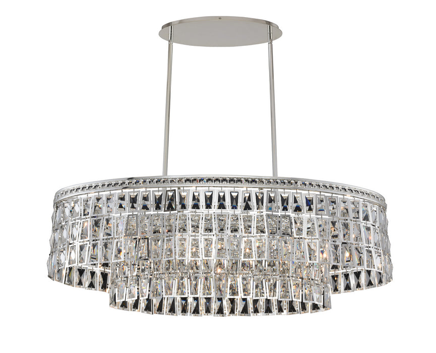 Allegri 033260-014-FR001 Six Light Island Pendant, Polished Silver