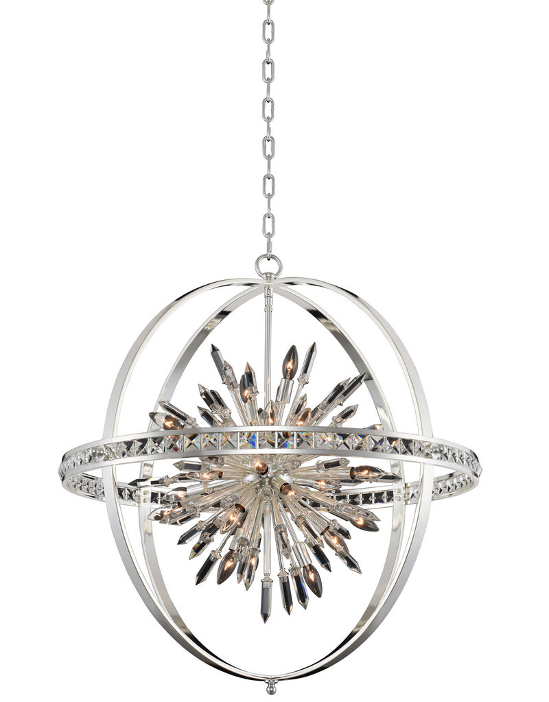 Allegri 033652-014-FR001 24 Light Pendant, Polished Silver