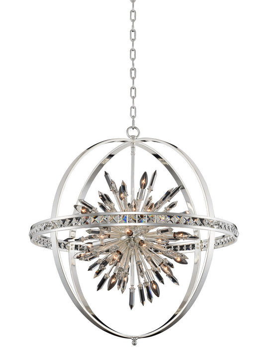 Allegri 033652-014-FR001 24 Light Pendant, Polished Silver