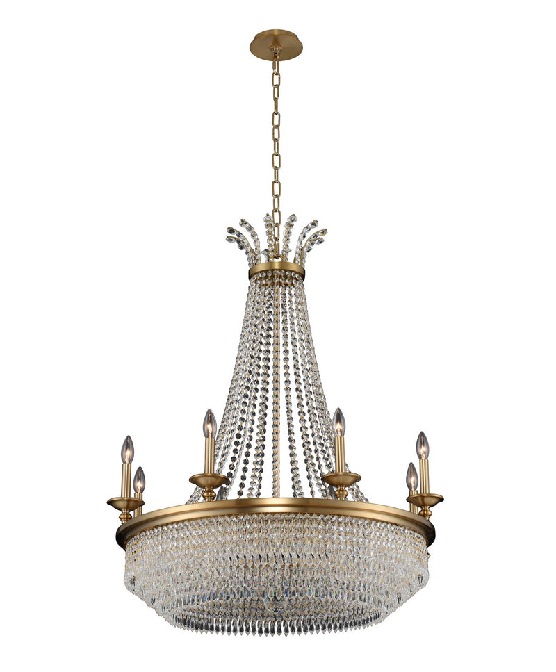 Allegri 033971-044-FR001 Eight Light Chandelier, Winter Brass