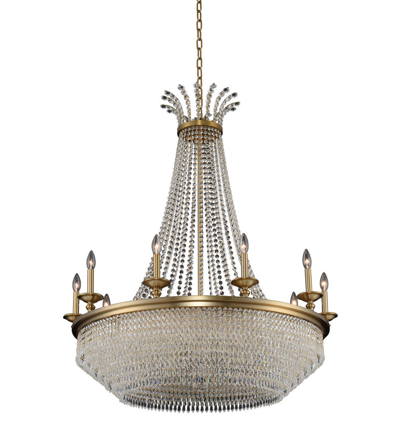 Allegri 033972-044-FR001 Ten Light Chandelier, Winter Brass