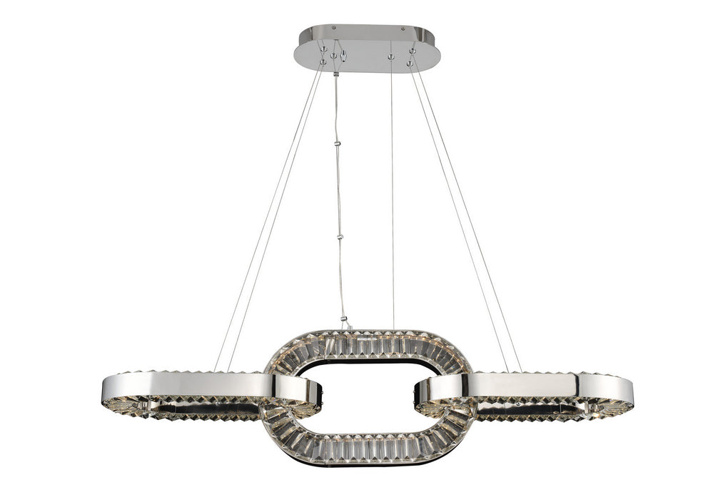 Allegri 034351-010-FR001 LED Foyer Pendant, Chrome