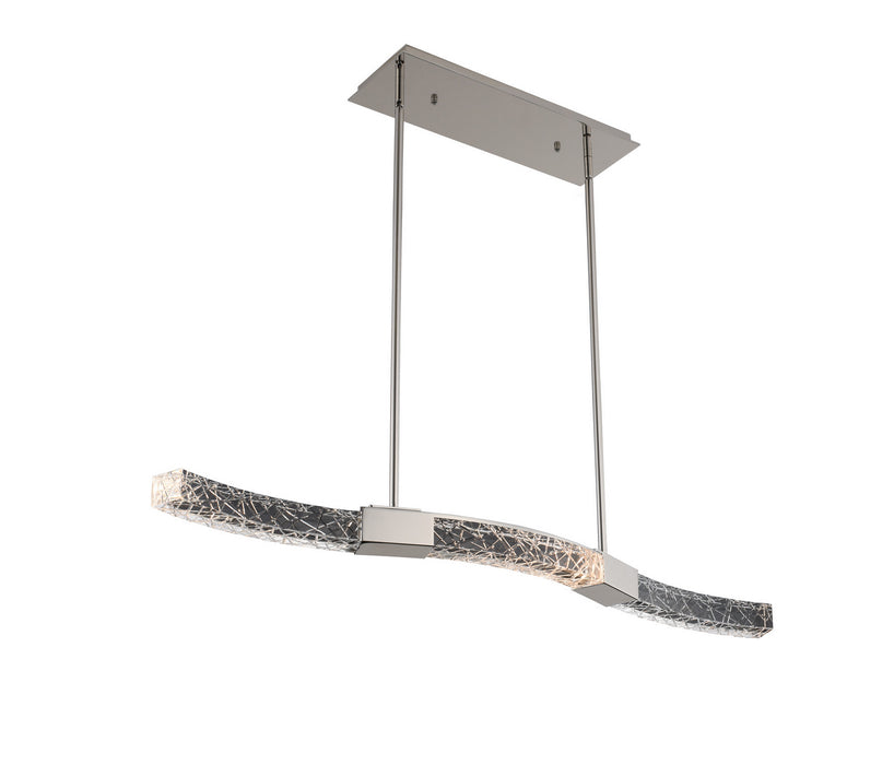 Allegri 034860-046-FR001 LED Island Pendant, Polish Nickel