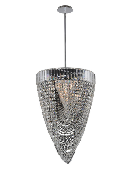 Allegri 035350-010-FR001 12 Light Foyer Pendant, Chrome