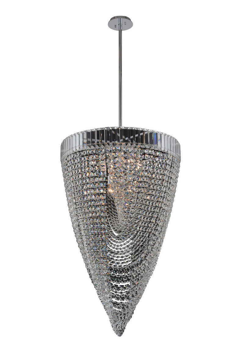 Allegri 035351-010-FR001 18 Light Foyer Pendant, Chrome