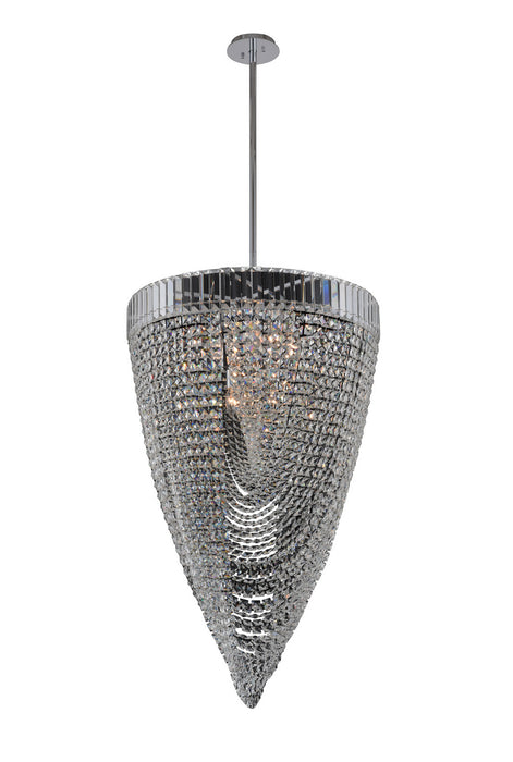 Allegri 035351-010-FR001 18 Light Foyer Pendant, Chrome