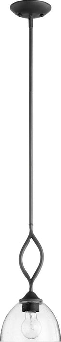 Quorum 3050-69 One Light Pendant, Textured Black