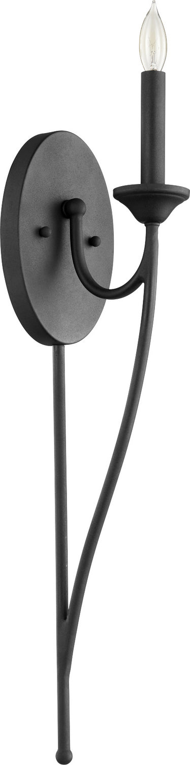 Quorum 5650-1-69 One Light Wall Mount, Textured Black