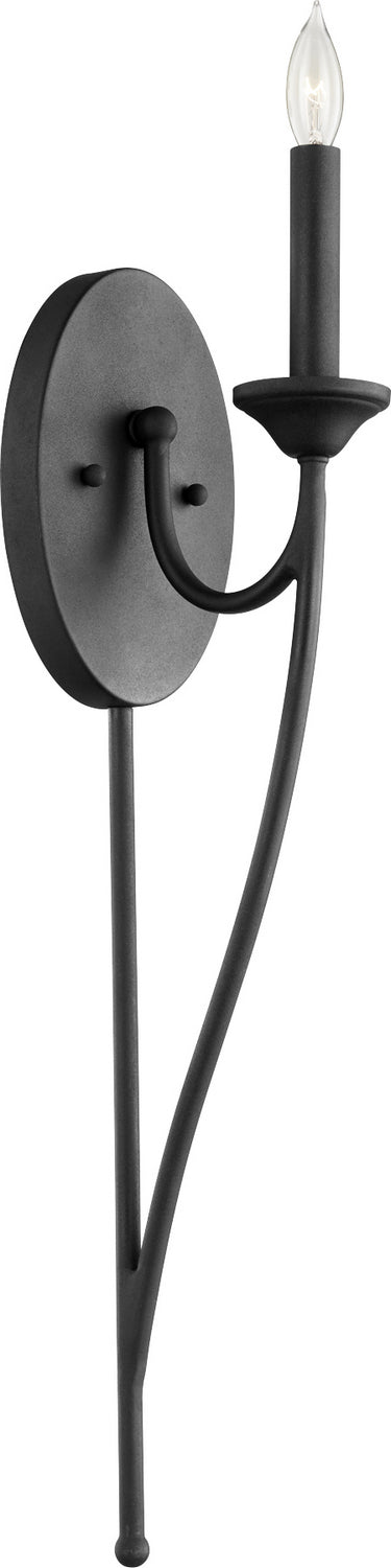 Quorum 5650-1-69 One Light Wall Mount, Textured Black
